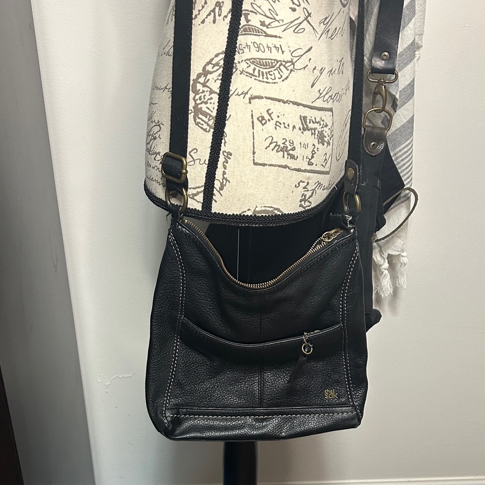 The‎ Sak Black Leather Crossbody Bag